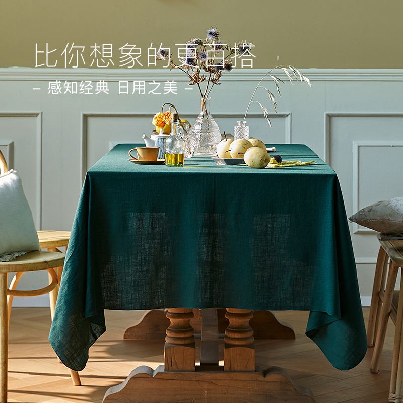 Vegetarian colour tablecloths pure colours Summer cold sensals Table cloth Nordic tea table Bins round table cloth minimalist