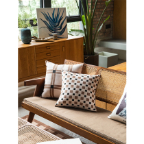 Planted Love Aroma of Pillow Gill Weave Eurostyle Retro Backrest Cover Office Afternoon Nap Waist Pillow Living-room Sofa Cushions Soft