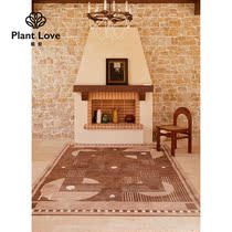 Uelove Rome City State Carpet Home Living room minimalist modern thickened Anti-slip bedroom tea table cushion light extravagant and extravagant