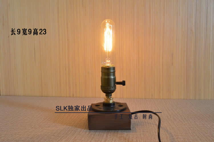 <!--loft爱迪生工业复古风个性水管灯 咖啡厅装饰创意台灯-->