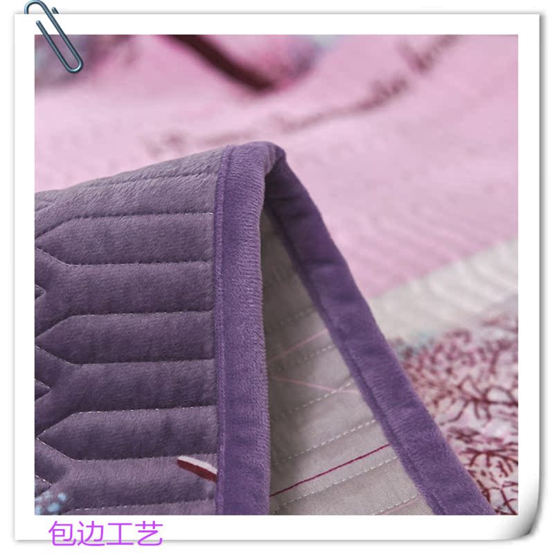 Lannafi AB phiên bản trải giường A nhung pha lê B cotton ba mảnh set 1,5m ấm áp mùa đông trải giường 0,9m bộ ga giường đẹp