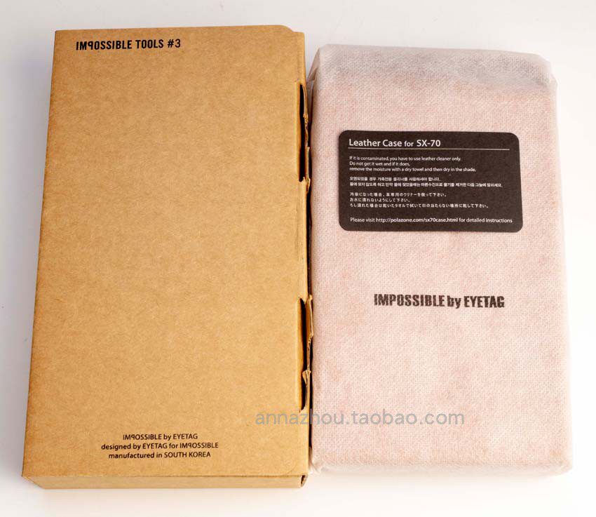 Polaroid Pauli to SX-70 exclusive leather bag brand new spot impossible out