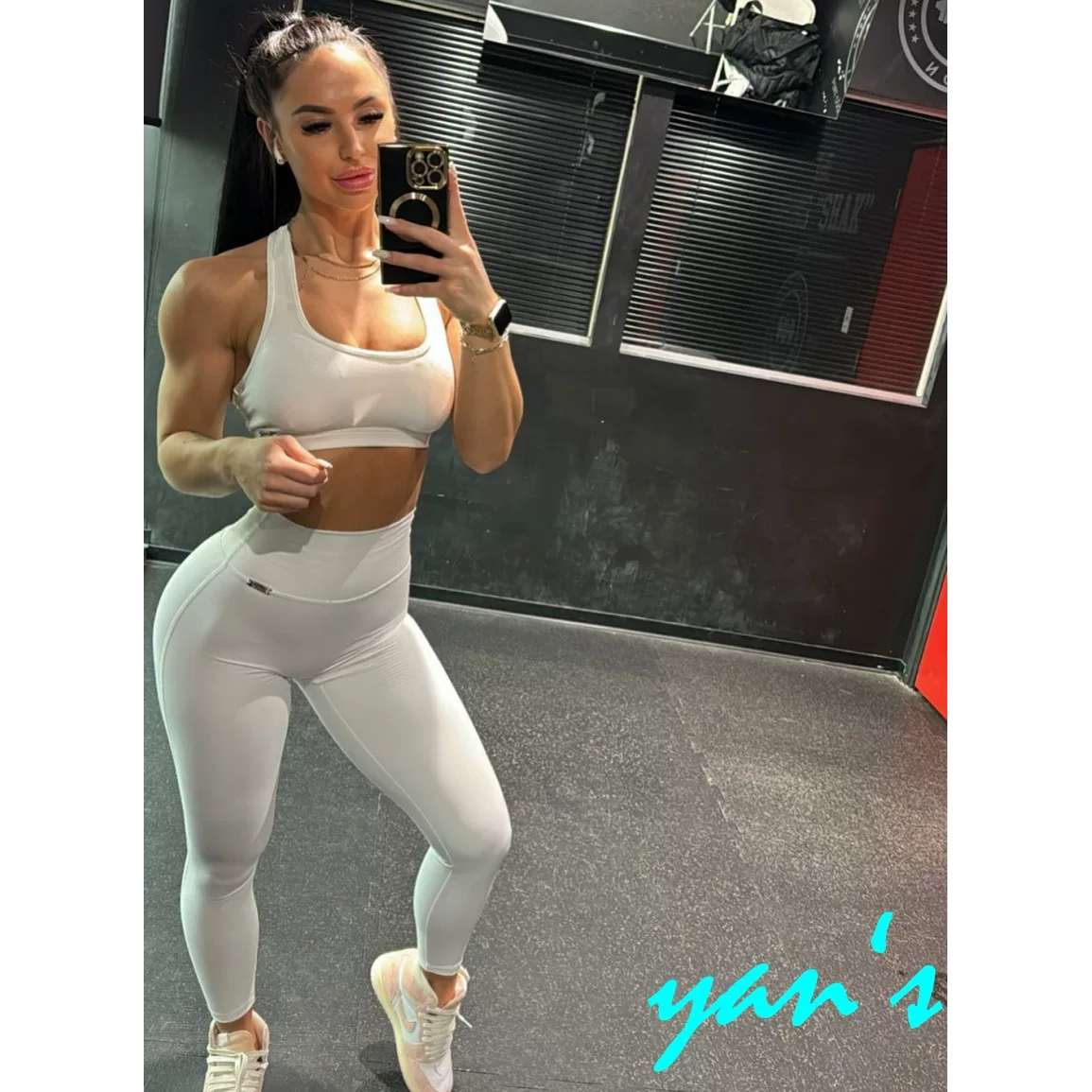 Фитнес-костюм Yan's American Bombshell спортивный комплект лосины нижнее белье обтягивающее женское