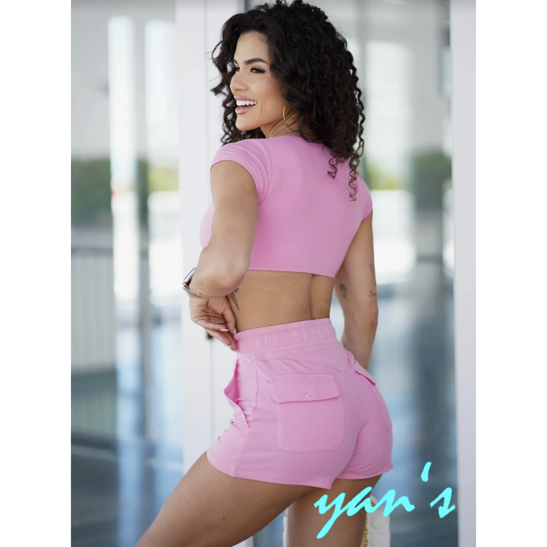 Фитнес-штаны BOMBSHELL SPORTSWEAR Aмрикaнские подлинные, SNAP RUB, женские