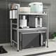 304 stainless steel kitchen rack home countertop floor rice cooker oven storage knife holder microwave oven shelf