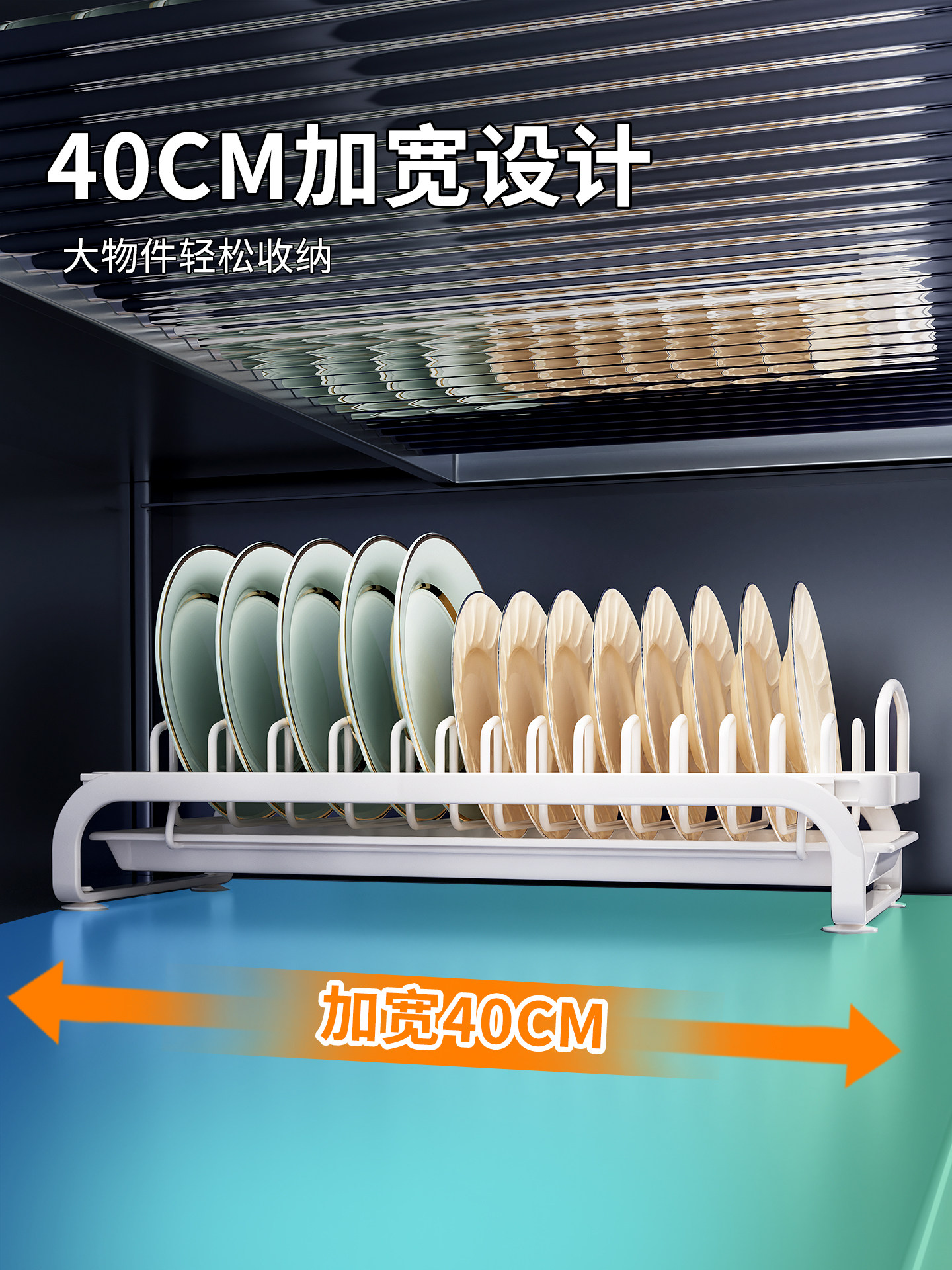 Kitchen Steel Multi-Functional Storage Rack, Floor-Standing Multi-Layer Microwave Oven Cupboard, Storage Cabinet, Integrated Against the Wall