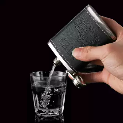 High-Grade 304 stainless steel 4 oz creative personality portable small Hulk high-grade boutique outdoor lead-free soldering