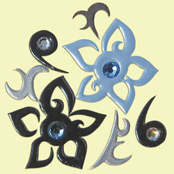 Shanghai Spot Japan Straight Sends High Time Painted with Painted Flower Mobile Phone Stickers