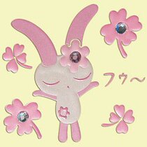 Shanghai Spot Japan Straight Sends High Time Painted Cute Little Rabbit Pink Phone Stickers