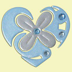 Shanghai Spot Japan Straight sends high-time painted loving four-leaf straw blue phone stickers