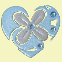 Shanghai Spot Japan Straight sends high-time painted loving four-leaf straw blue phone stickers