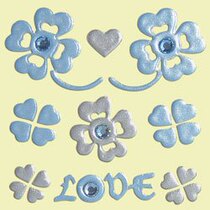 Shanghai Spot Japan Direct sends high-time painted LOVE blue phone stickers