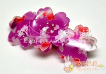 Shanghai Spot Japan Straight sent to Kyoto Wrinkle Purple Duo of Cherry Blossom Hairpin Hairpin Hairpin
