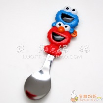 Shanghai Spot Japan Direct Delivery Universal Studios Sesame Street Cute Baby Spoon Spoon