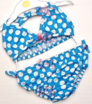 Shanghai spot Japan direct delivery female baby bikini (swimsuit)100cm blue