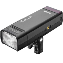 godox神牛AD200 AD300pro外拍闪光灯摄影适用佳能相机补光灯移动摄影灯锂电池便携式单反高速TTL口袋拍照拍