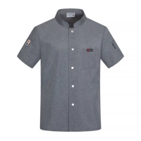 Серый топ с короткими рукавами (метка кожи Sc-Singl Row)