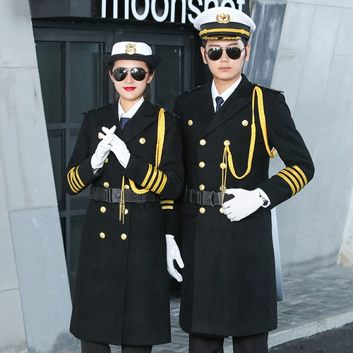 Демисезонное шерстяное пальто для отеля подходит для мужчин и женщин, униформа для работы, комплект