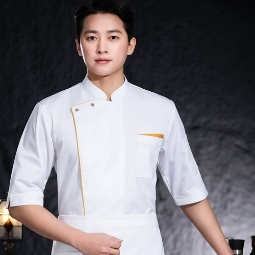 Семь -точка рукава шеф -повара рабочая одежда на заказ логотип логотип кухня работники Catering Hotel Chef Kitchen Clothing Мужчины и женщины