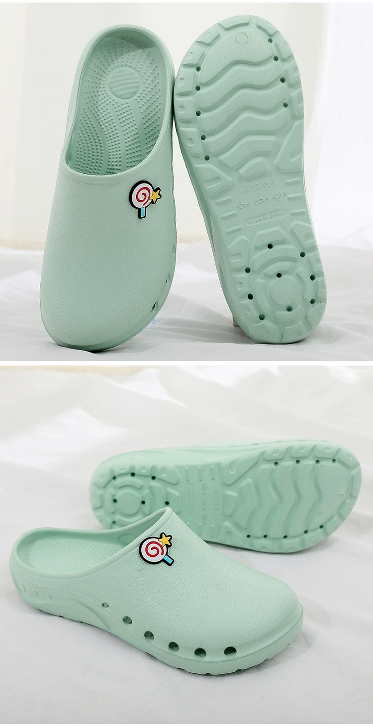 Operating room slippers for women in the hospital operating room Baotou hole slippers for men surgeons special surgical shoes for the intensive care unit