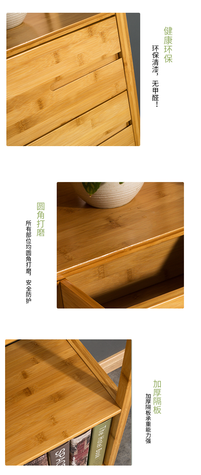 Tủ sách retro sáng tạo mới Tủ sách Trung Quốc sàn đơn giản nhiều lớp gỗ ngăn kéo giá đỡ kết hợp kệ sách sinh viên - Kệ kệ sách để bàn