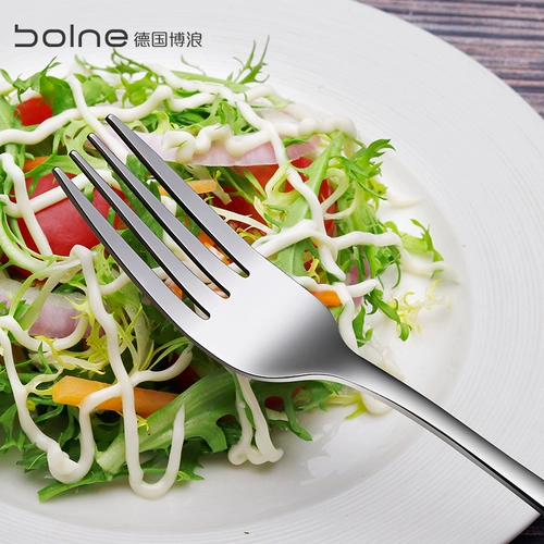 博浪 Комплект из нержавеющей стали, посуда, вилка, увеличенная толщина, 3 предмета