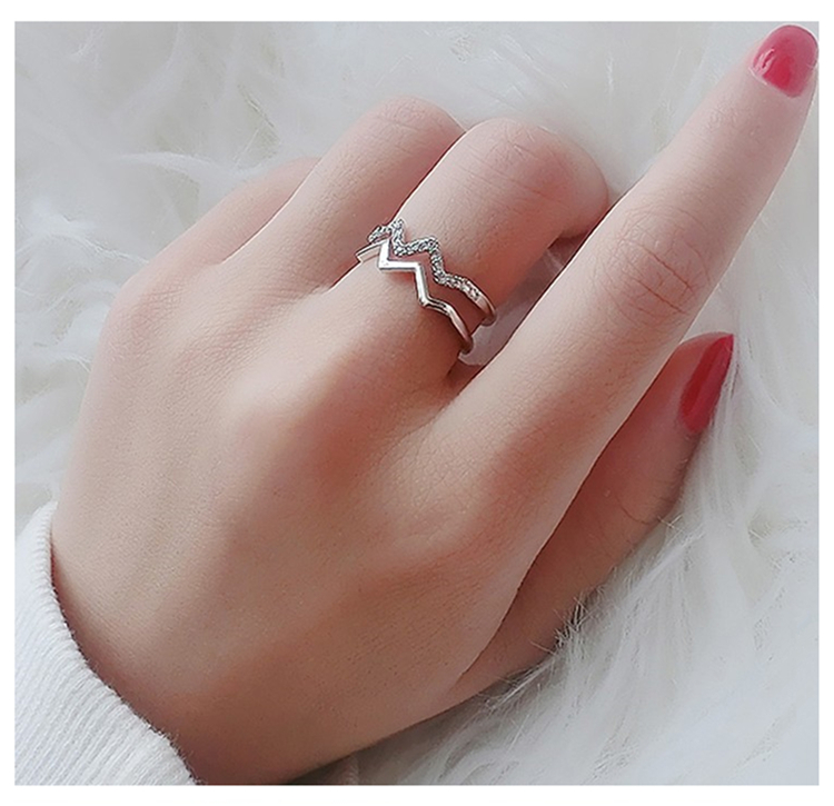 Nhẫn ngón tay đeo nhẫn Nữ sinh viên Nhật Bản và Hàn Quốc. nhẫn vàng tây