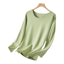 DeRong thermal underwear for women plus velvet and thickened cashmere silk seamless heating bottoming autumn clothes and long trousers set for winter