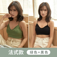 Французский минималистский стиль [черный+зеленый]