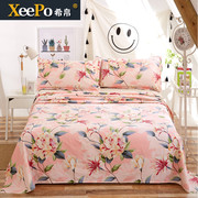 100% cotton cũ vải thô tấm một mảnh 1.8 2.0 mét bông duy nhất mat chăn đôi ba mảnh bộ