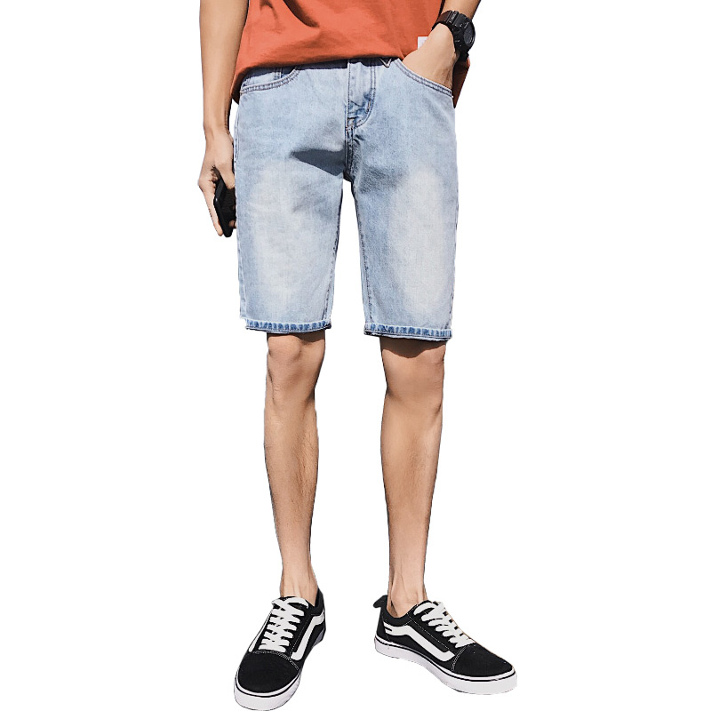 2020 mùa hè quần short denim mới của nam giới Hàn Quốc phiên bản của xu hướng lỏng lẻo thường 5 minutepants Nhật ins mỏng sinh viên thủy triều.