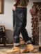 American Retro Jeans for Men, Autumn and Winter 2025 New Style, Straight-Leg, Fleece-Lined, Thickened, Warm, Cold-Resistant, Stretchy Long Pants