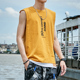 Tay t-shirt của nam giới hip-hop lỏng chảy vest vai triều thương hiệu thể thao siêu lửa bóng rổ mặc hợp thời trang cotton mùa hè