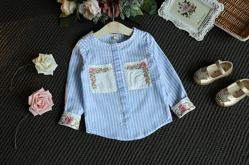Chemise fille à manche longue - Ref 2086634 Image 8