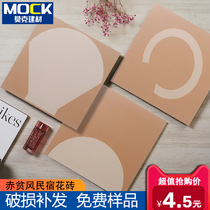 Destitute Wind Retro Small Flowers Brick Floor Tiles Toilet Kitchen Toilet Bathroom Antique Wall Brick Moroccan Art Flower Leaf