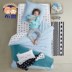 Giường trẻ em mẫu giáo quilt ba mảnh cotton có thể tháo rời core sáu mảnh boy quilt cover 0.9 m sheets Bộ đồ giường trẻ em