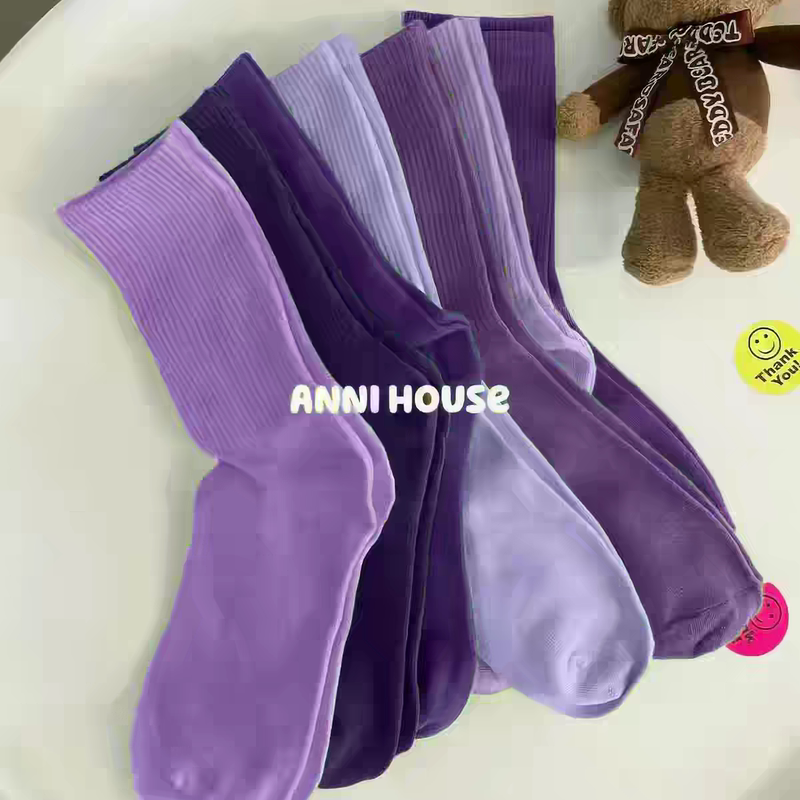 I Really Like My Lavender Purple Socks^So Cool! so Pretty! Girly Purple Socks, Light Purple, Dark Purple Socks