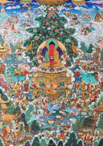 Custom Amitabha Buddha Sanctum solemn picture image photo paper plastic high-definition Buddha painting double-sided printing