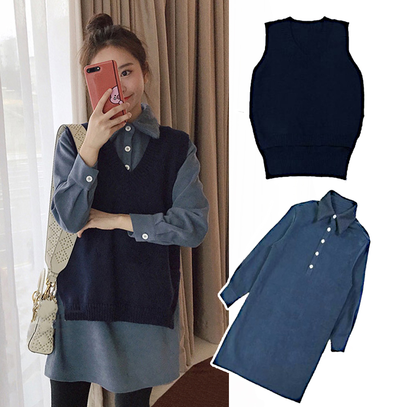 2022 New big size dress for women's clothing Lean Casual Fried Street Fat Mm Early Spring Autumn Clothing 2 sets of Korean version