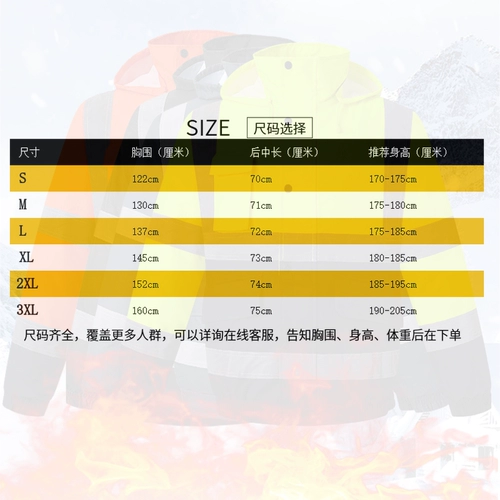 Высокоскоростная светоотражающая зимняя флуоресцентная куртка для работы