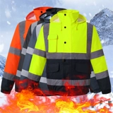 Высокоскоростная светоотражающая зимняя флуоресцентная куртка для работы