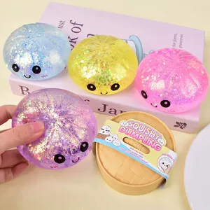 Горячие блестящие пельмени Squishy с коробочными пельменями Sensory Sque