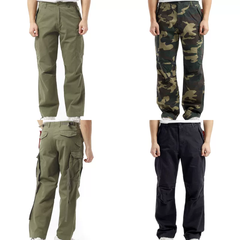 Камуфляжные мужские повседневные брюки MBM52500C1 бренда ALPHA INDUSTRIES Alpha M-65 PANT