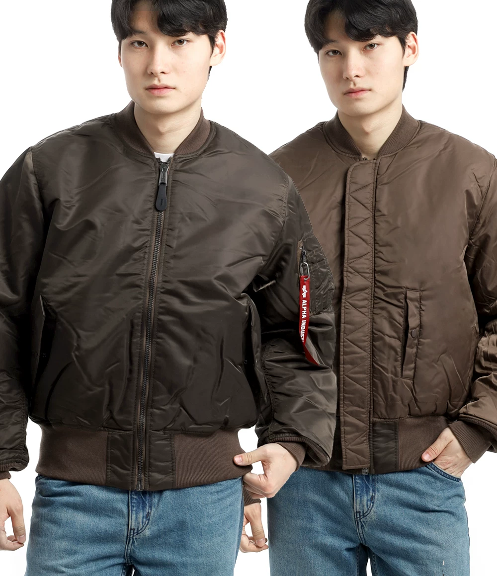 ALPHA INDUSTRIES Alpha MA-1 мужская классическая двусторонняя бомбер-куртка MJM21000C1
