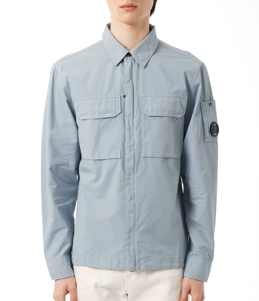 CP COMPANY мужская жаккардовая хлопковая куртка на молнии с лацканами длинный рукав 20CMOS156A