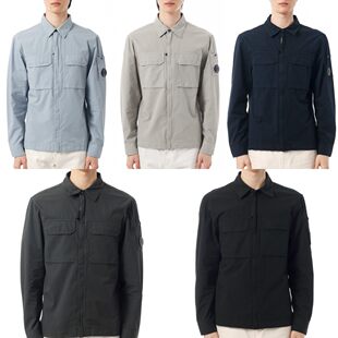 CP COMPANY мужская жаккардовая хлопковая куртка на молнии с лацканами длинный рукав 20CMOS156A