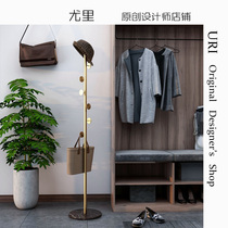 URI Nordic ins net red floor hanging hanger bedroom clothing hat rack minimalist marble hanging clothes rack household