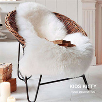 Nordic lukewarm lukewarm ground cushion Australia imitation wool rug wool sofa cushion floating window cushion bedroom living room carpets