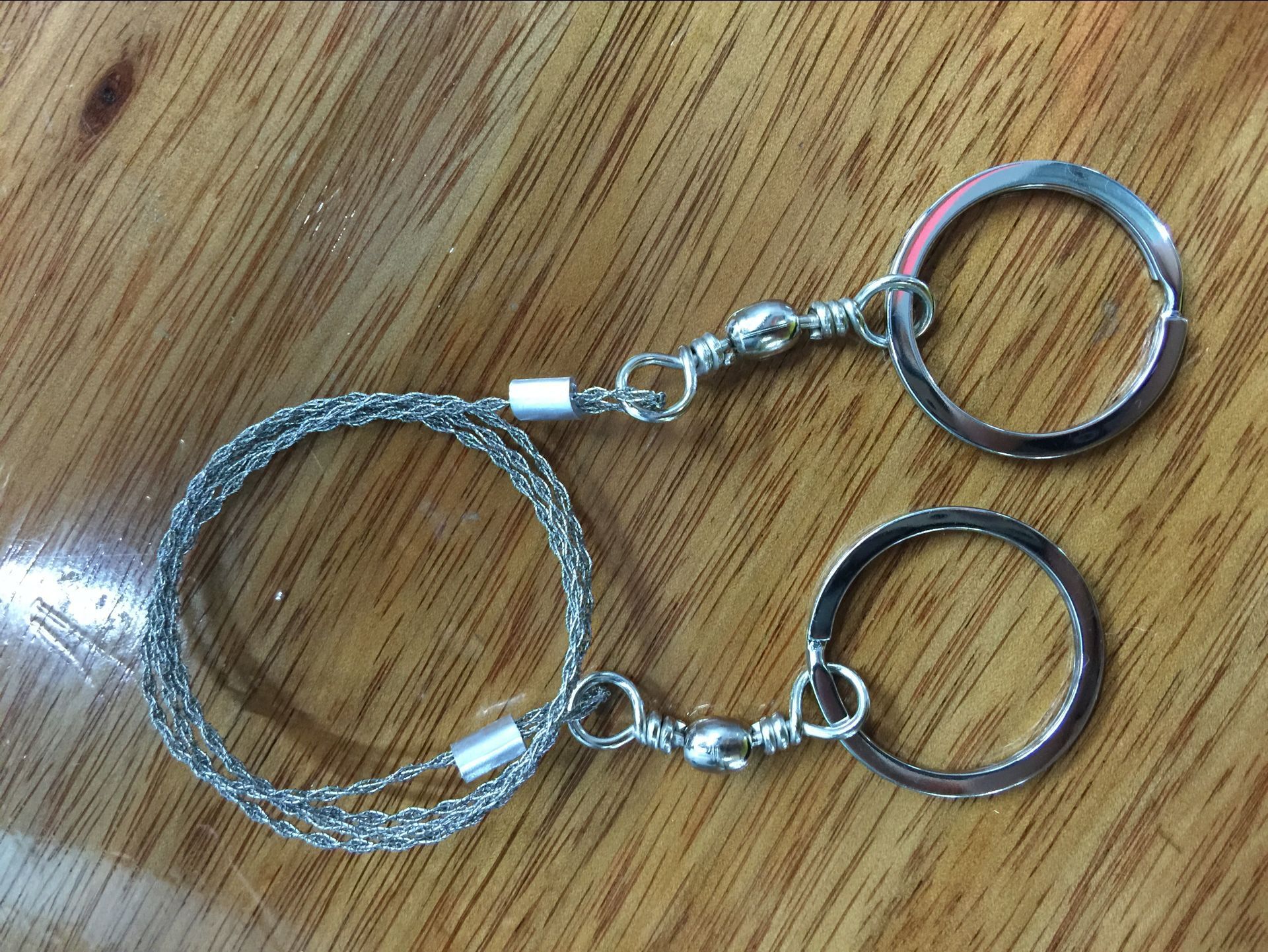 Outdoor survival line saw Wire saw Life saving saw can rotate supplies 360 degree stainless steel saw