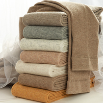 Gray threaded leggings womens outer wear spring and autumn models nine-point oatrice White bottomed socks thin pantyhose autumn